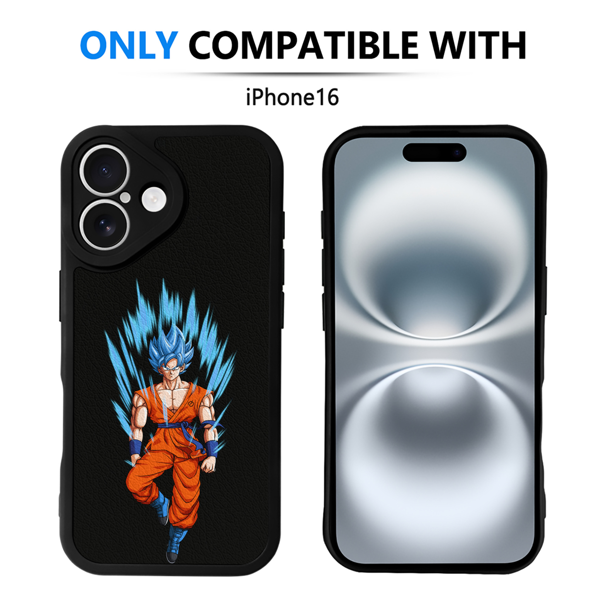 （画像用） ドラゴンボール 孫 悟飯（そんごはん）DRAGON BALL Son Gohan 【iPhone 16シリーズ対応】シリコンスマホケース（レザー調） 材質：シリコン